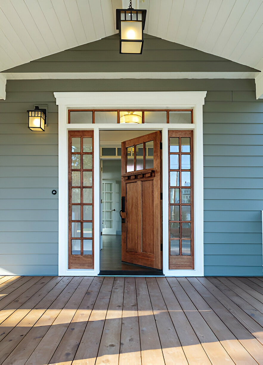 Craftsman entry & sidelites installed in Weston
