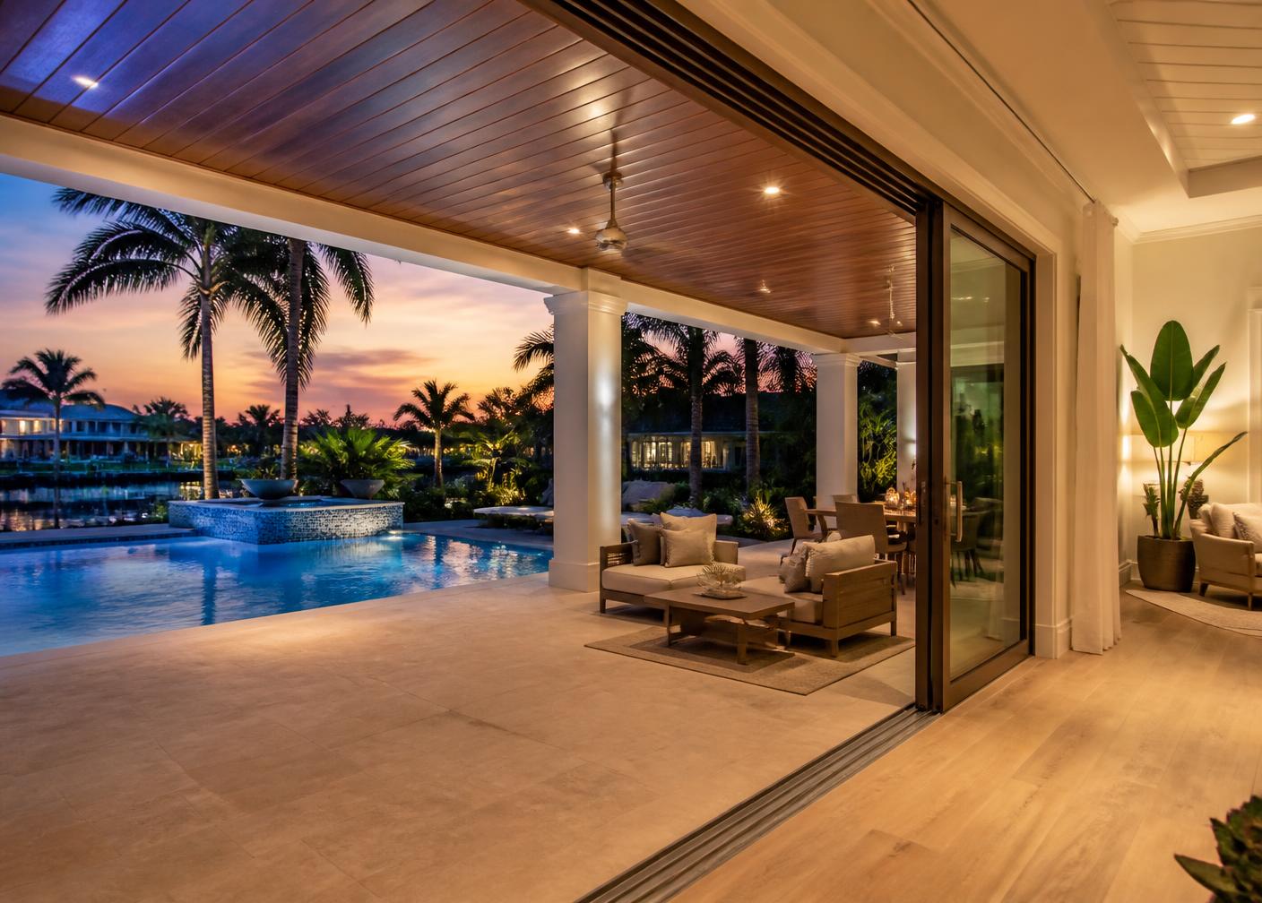 Sliding glass walls installed in Fort Lauderdale